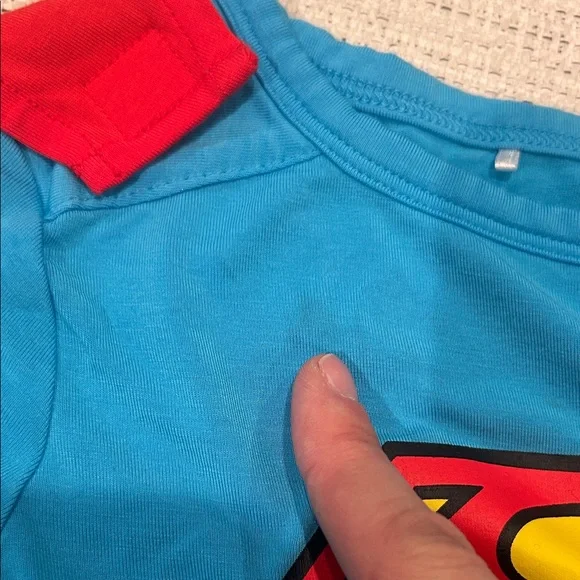 Superman Cape Shirt and Pant Set - Picture 3 of 5